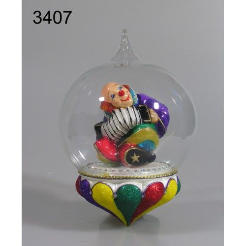 Стеклянная елочная игрушка Сова с гармошкой 12 см, подвеска (Коломеев)